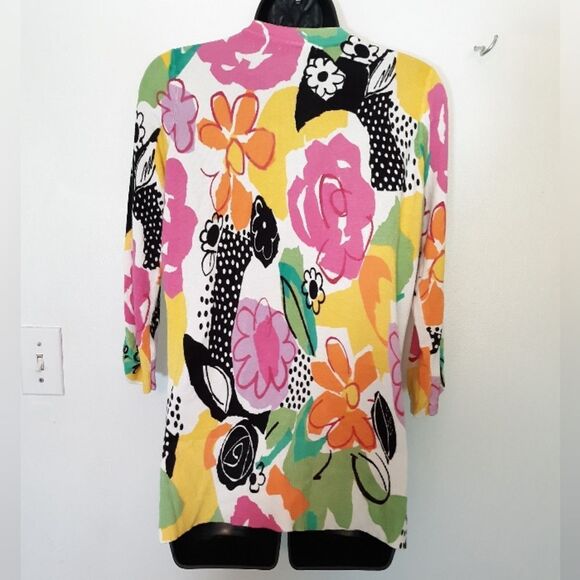Cyrus multicolored floral button down cardigan - Picture 4 of 4
